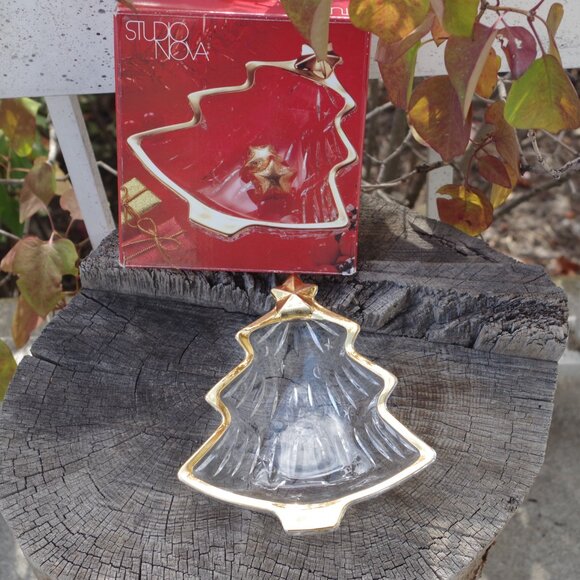 Vintage Studio Nova Sweet Dish Tree Gold Trim - Picture 9 of 9